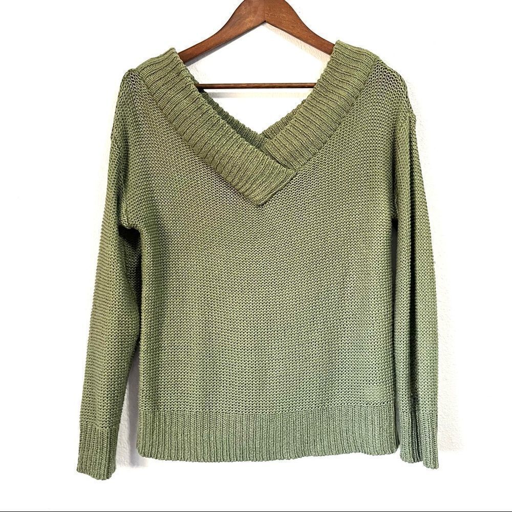 Alya Women’s Knit Sweater Green Size S